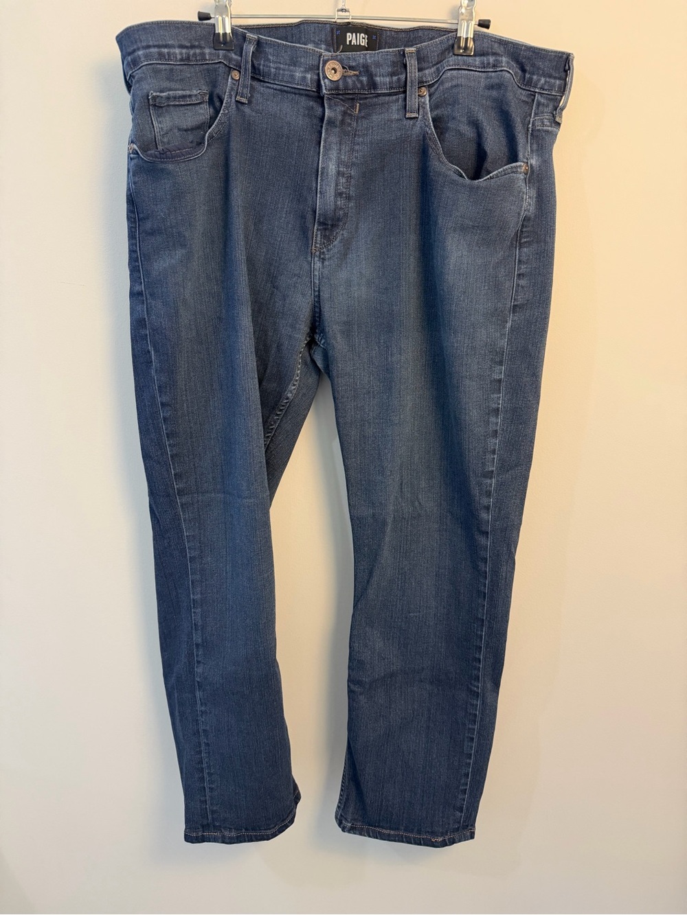 PAIGE Federal Men’s 38 Blue Slim Straight Stretch Jeans